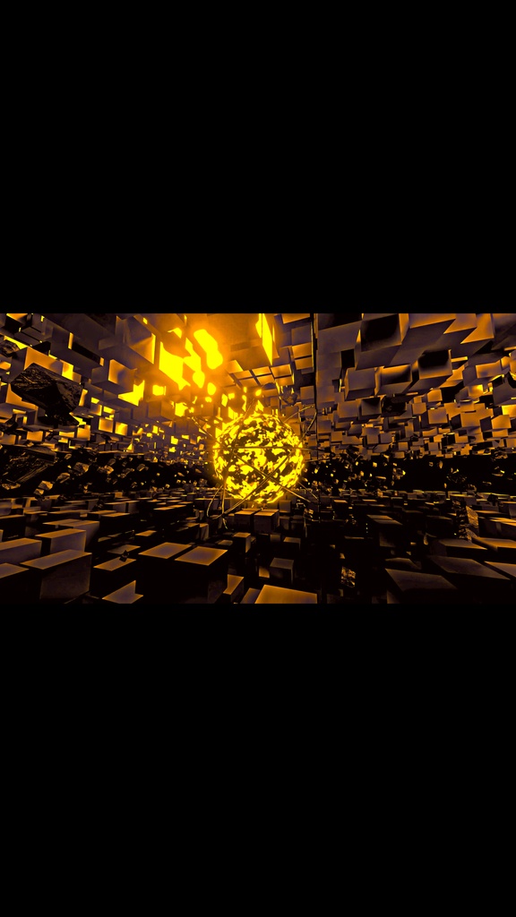 Gold Shockwave Core Field HD VJ Loop