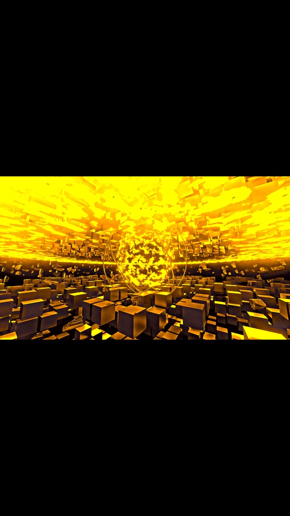 Gold Shockwave Core Field HD VJ Loop
