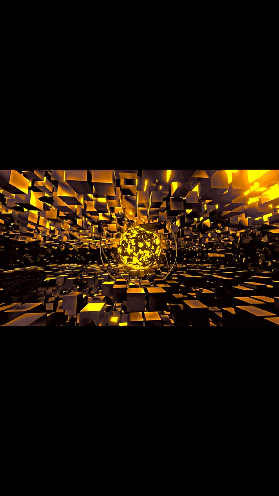 Gold Shockwave Core Field HD VJ Loop