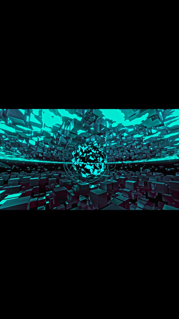 Cyan Shockwave Core Field HD VJ Loop