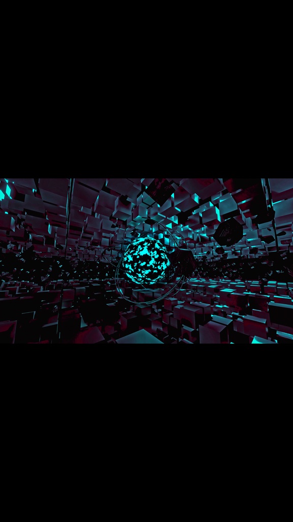 Cyan Shockwave Core Field HD VJ Loop