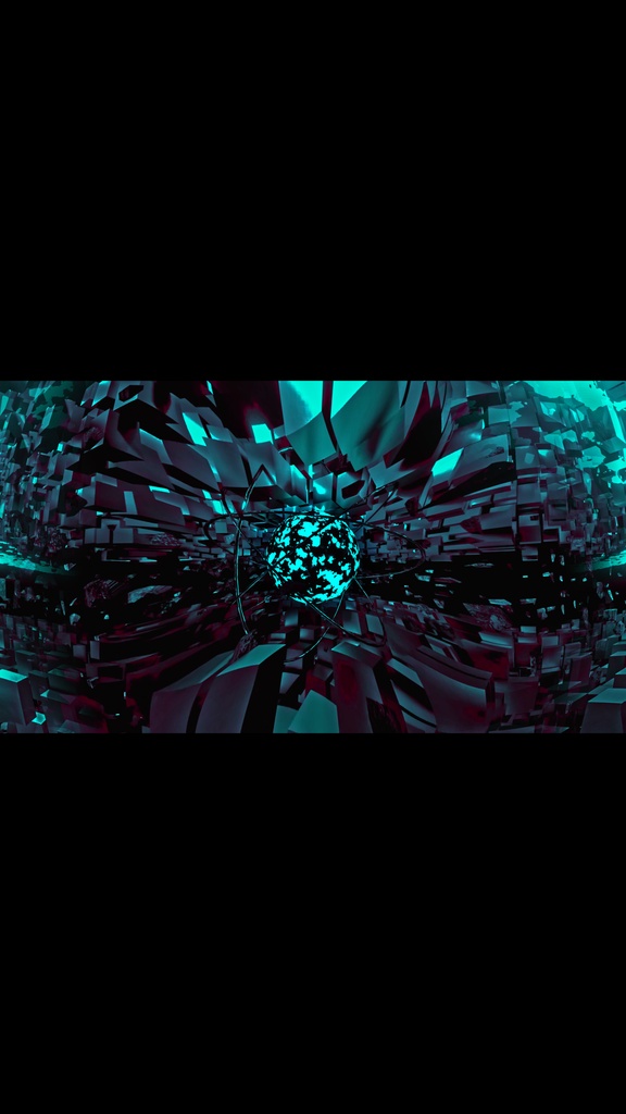 Cyan Shockwave Core Field HD VJ Loop
