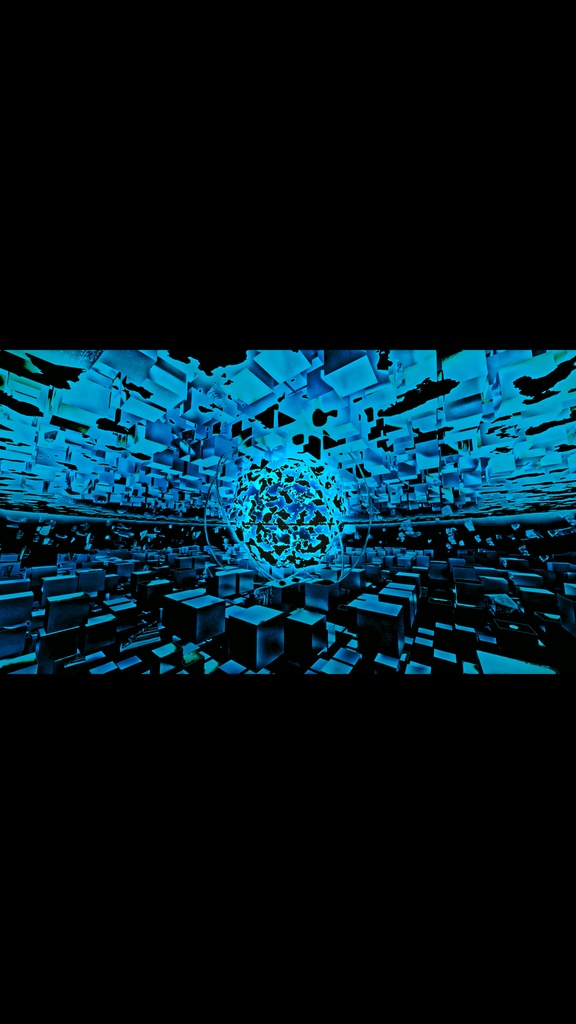 Deep Blue Shockwave Core Field HD VJ Loop