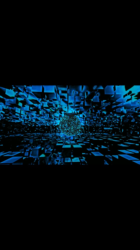 Deep Blue Shockwave Core Field HD VJ Loop