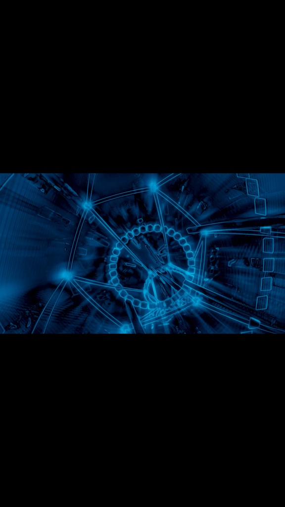 Neon Frost Blue Warp Tunnel Flow | HD Seamless VJ Loop