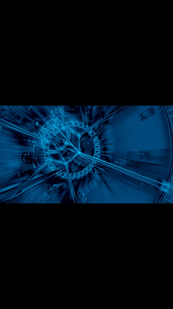 Neon Frost Blue Warp Tunnel Flow | HD Seamless VJ Loop