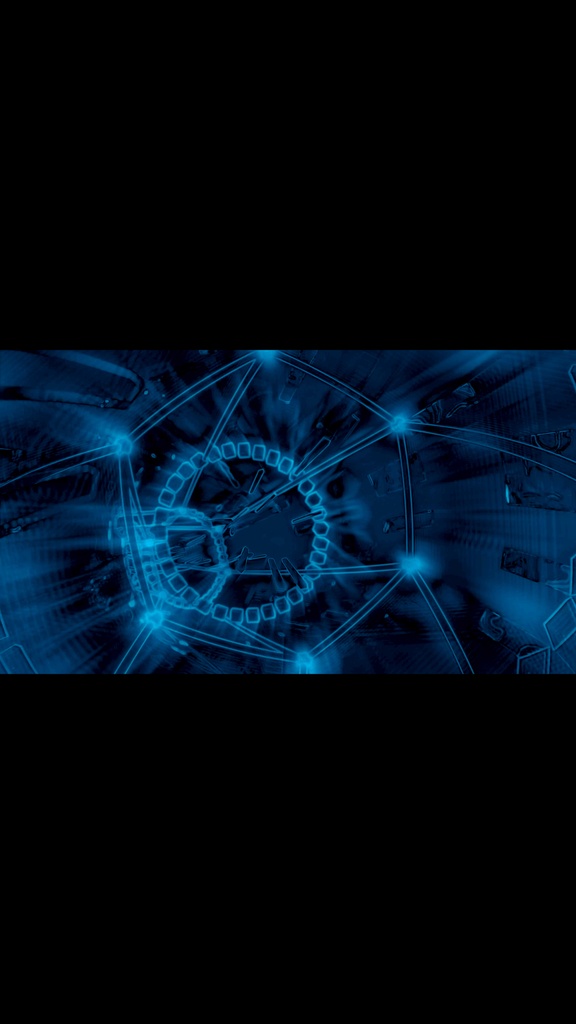 Neon Frost Blue Warp Tunnel Flow | HD Seamless VJ Loop