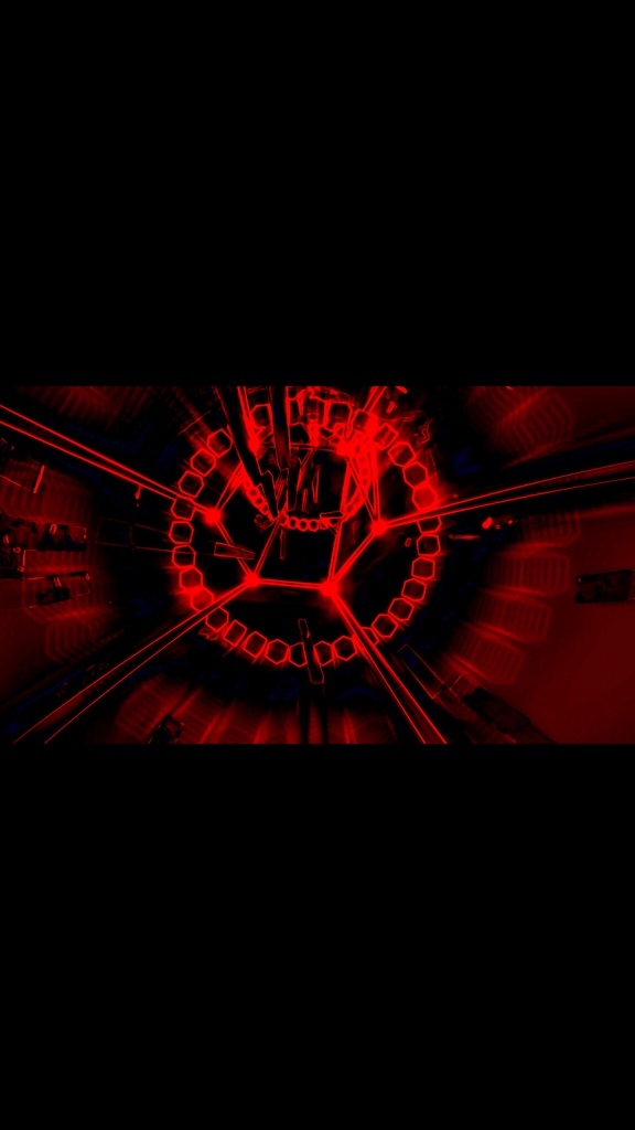 Neon Red Warp Tunnel Flow | HD Seamless VJ Loop
