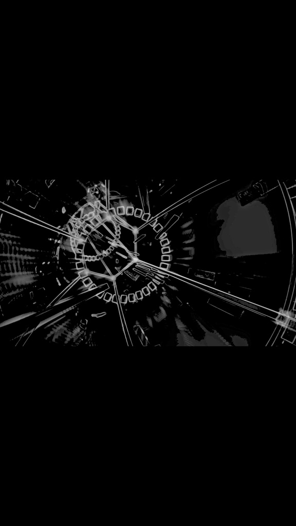 Monochrome Warp Tunnel Flow | HD Seamless VJ Loop