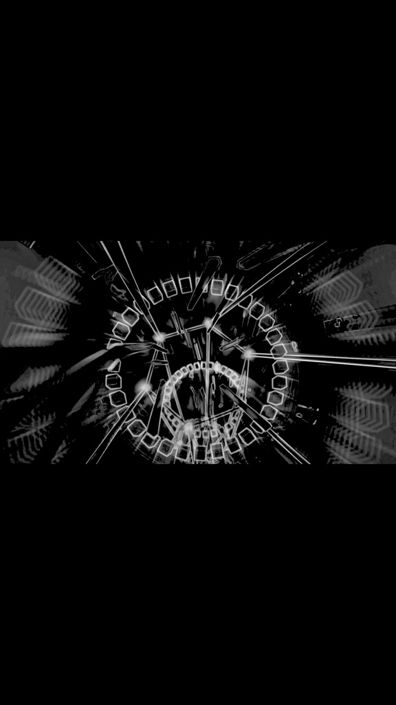 Monochrome Warp Tunnel Flow | HD Seamless VJ Loop