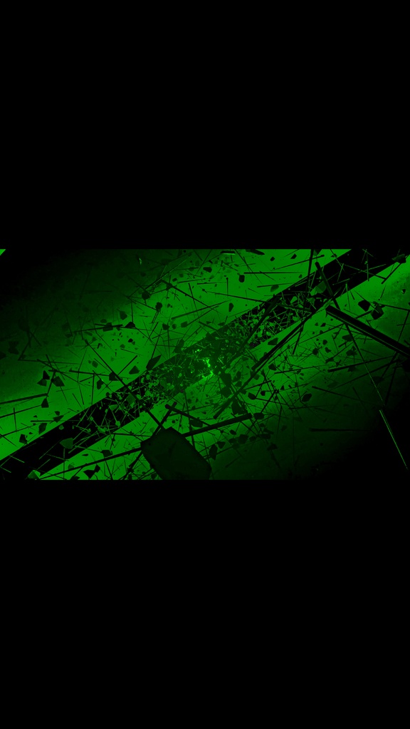 Void Debris Tunnel - Green | HD Seamless Sci-Fi VJ Loop