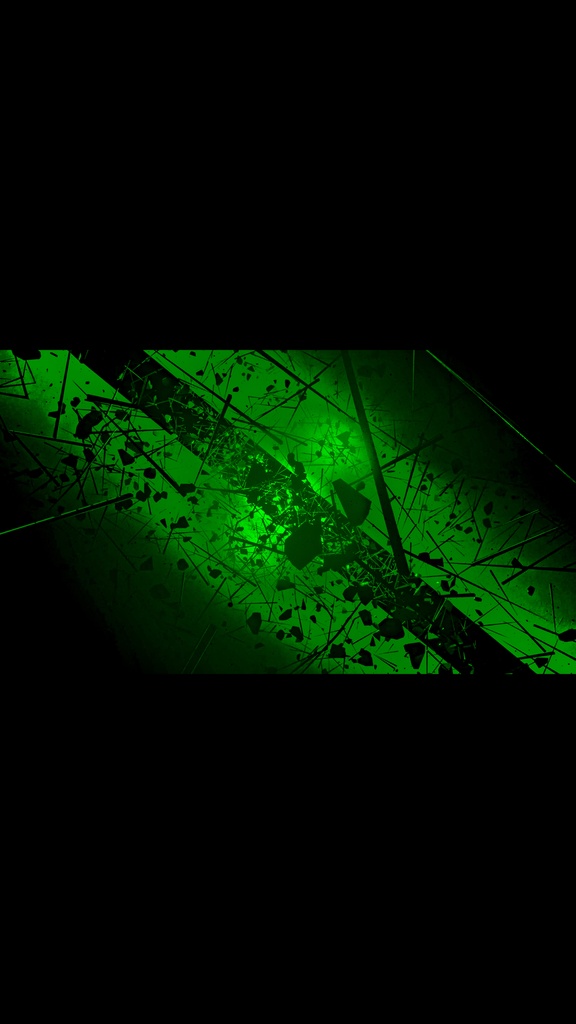Void Debris Tunnel - Green | HD Seamless Sci-Fi VJ Loop
