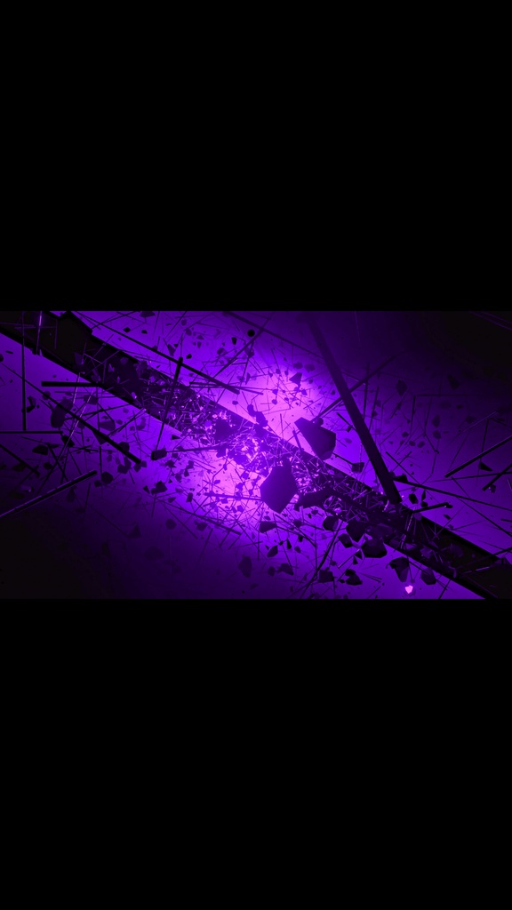 Void Debris Tunnel - Purple | HD Seamless Sci-Fi VJ Loop