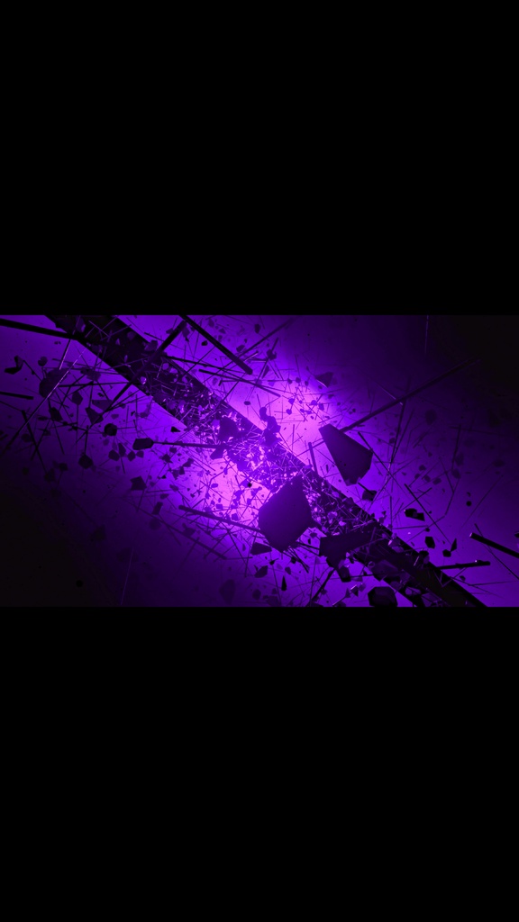 Void Debris Tunnel - Purple | HD Seamless Sci-Fi VJ Loop