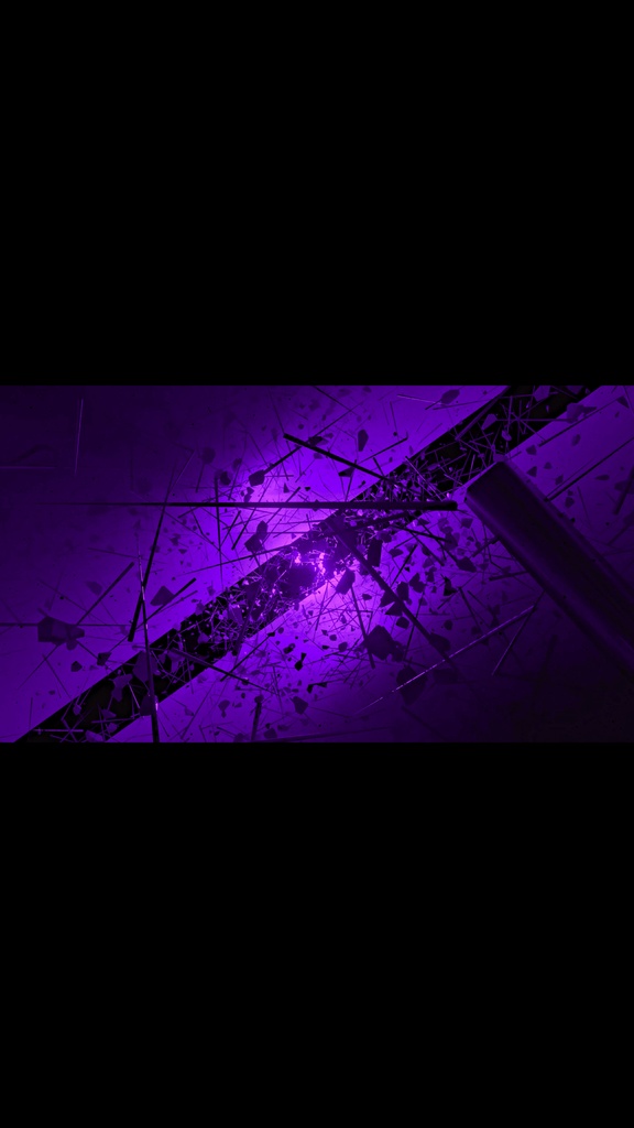 Void Debris Tunnel - Purple | HD Seamless Sci-Fi VJ Loop