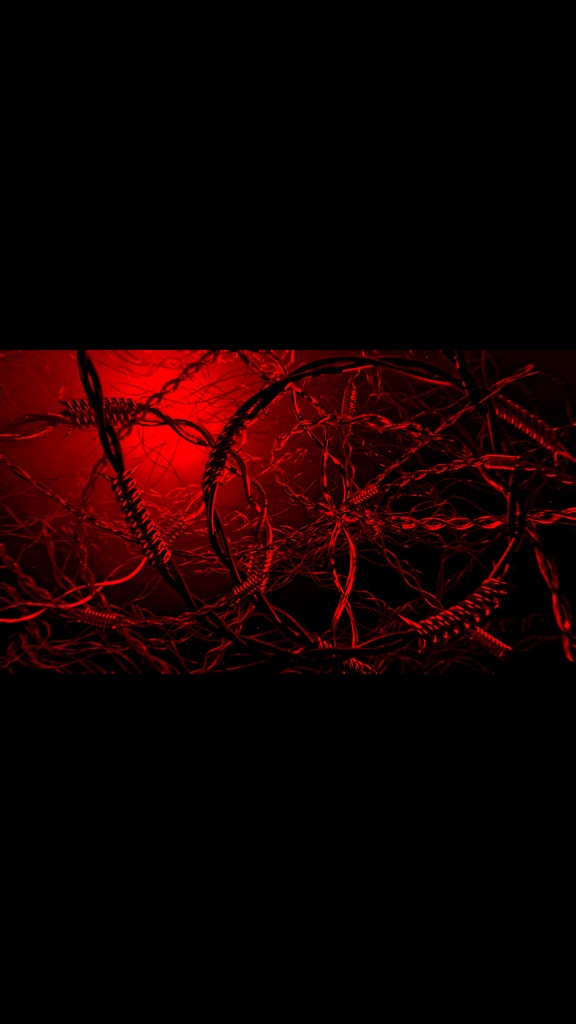 Organic Neural Web Dark Red | Metallic Sci-Fi Neural Network Seamless Loop HD