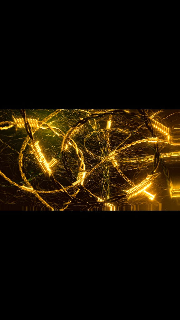 Organic Neural Web Amber | Metallic Sci-Fi Neural Network Seamless Loop HD