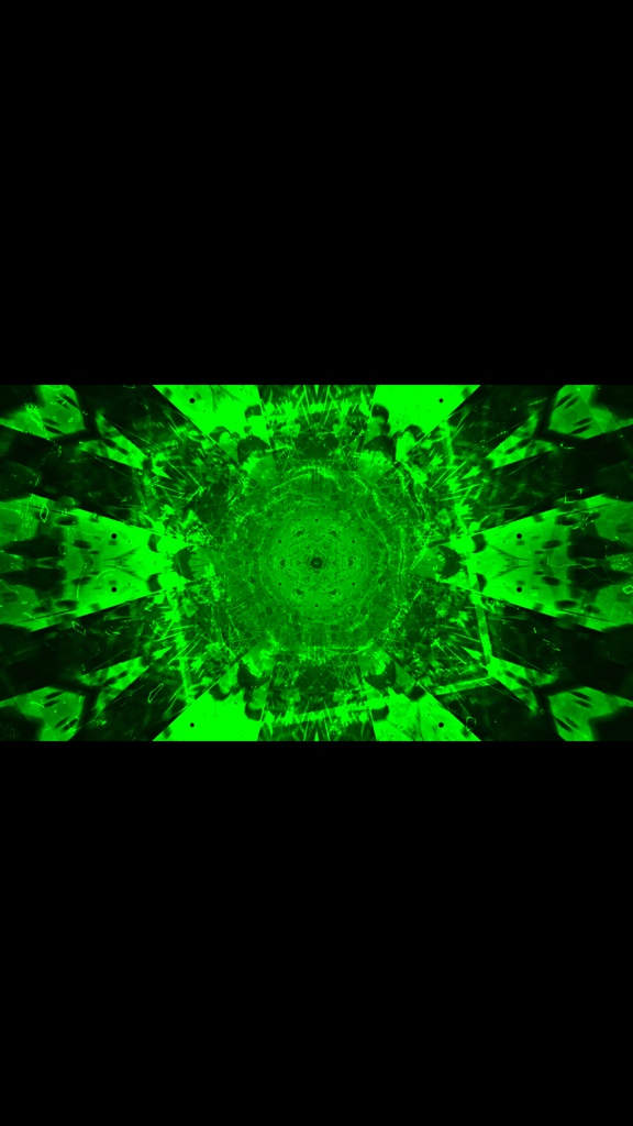 Green Cyber Kaleidoscope Reactor VJ Loop | Seamless Abstract Sci-Fi Background