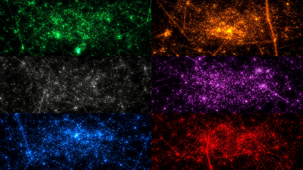 Neural Fog Network Collection Vol.1 | 6 Ambient Sci-Fi VJ Loops | HD Seamless