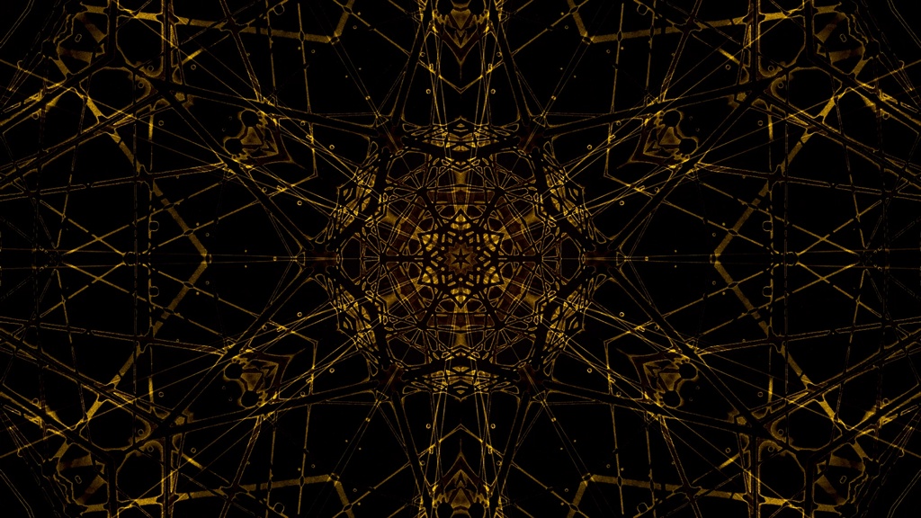 Industrial Core Geometry 3PACK | Gold & Green Seamless VJ Loop Collection