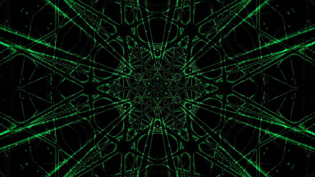 Industrial Core Geometry 3PACK | Gold & Green Seamless VJ Loop Collection