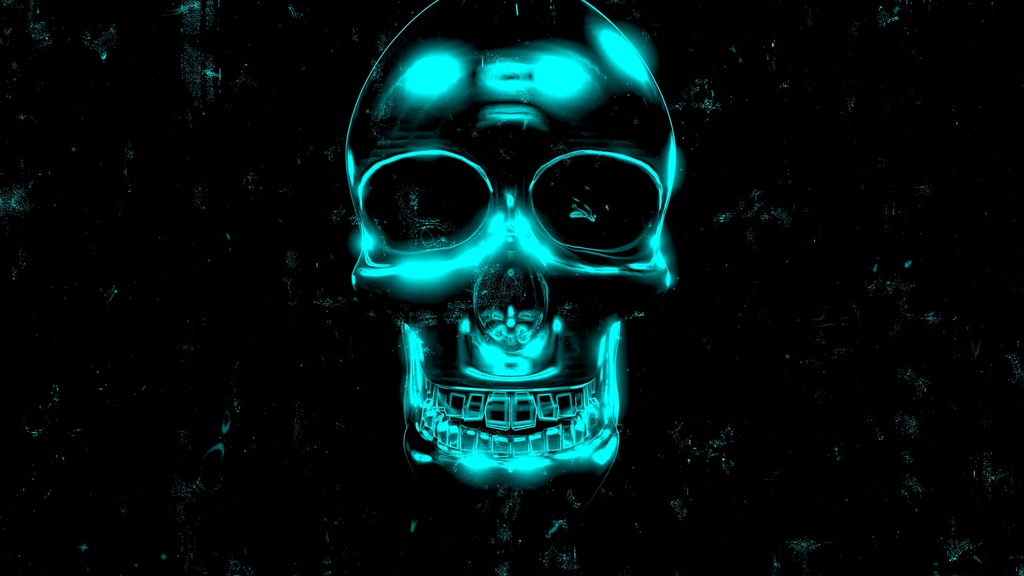 Cyber Skull Energy Core 3PACK | Red & Cyan Seamless VJ Loop Collection