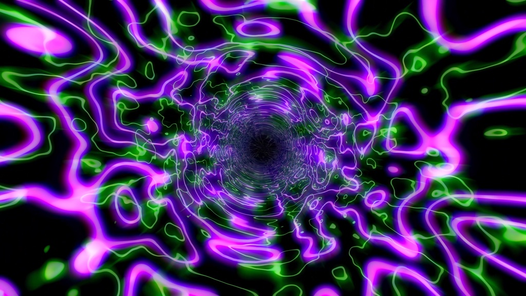 Psychedelic Warp & Rotate Tunnel 4PACK | 4 Seamless VJ Loops