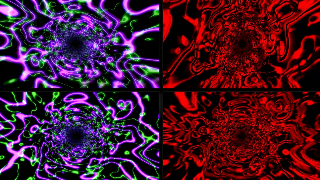 Psychedelic Warp & Rotate Tunnel 4PACK | 4 Seamless VJ Loops