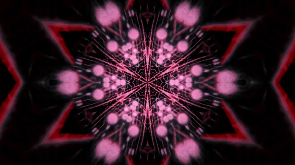 Quantum Neural Core Symmetry 3PACK | Purple & Cherry Pink Seamless VJ Loop Collection