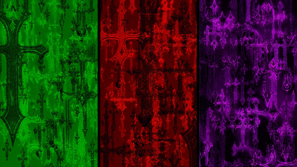 Rosario Core 3PACK | Red, Green & Purple Seamless Cyber VJ Loop Collection