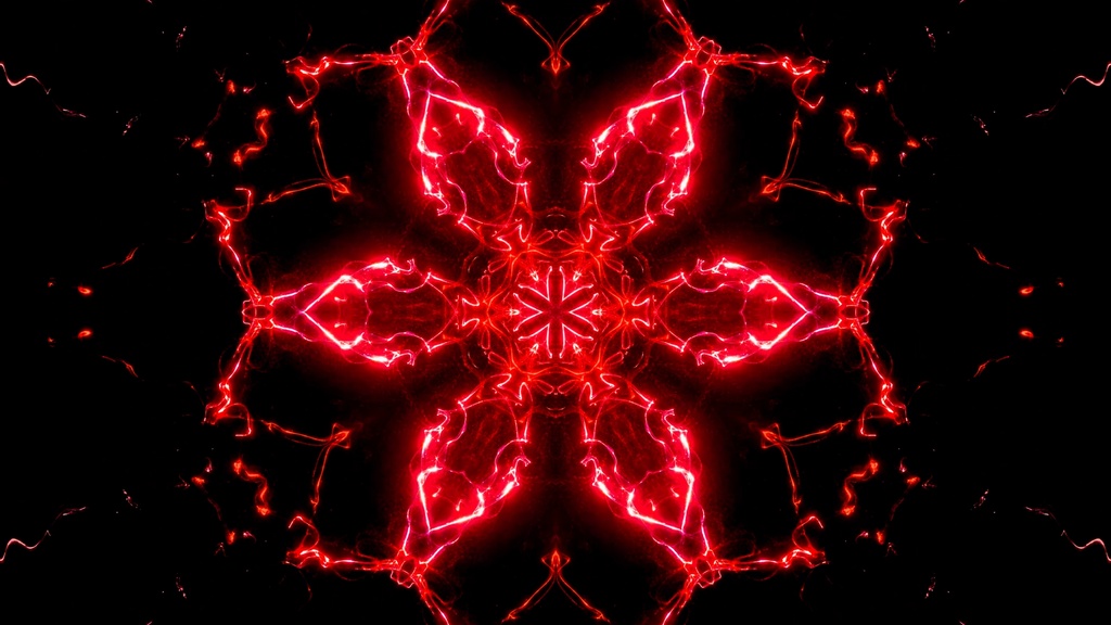 Cosmic Energy Core Kaleidoscope Collection | 4-Color HD Seamless VJ Loops