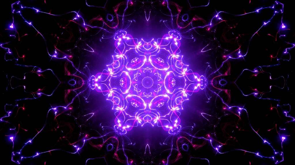 Cosmic Energy Core Kaleidoscope Collection | 4-Color HD Seamless VJ Loops
