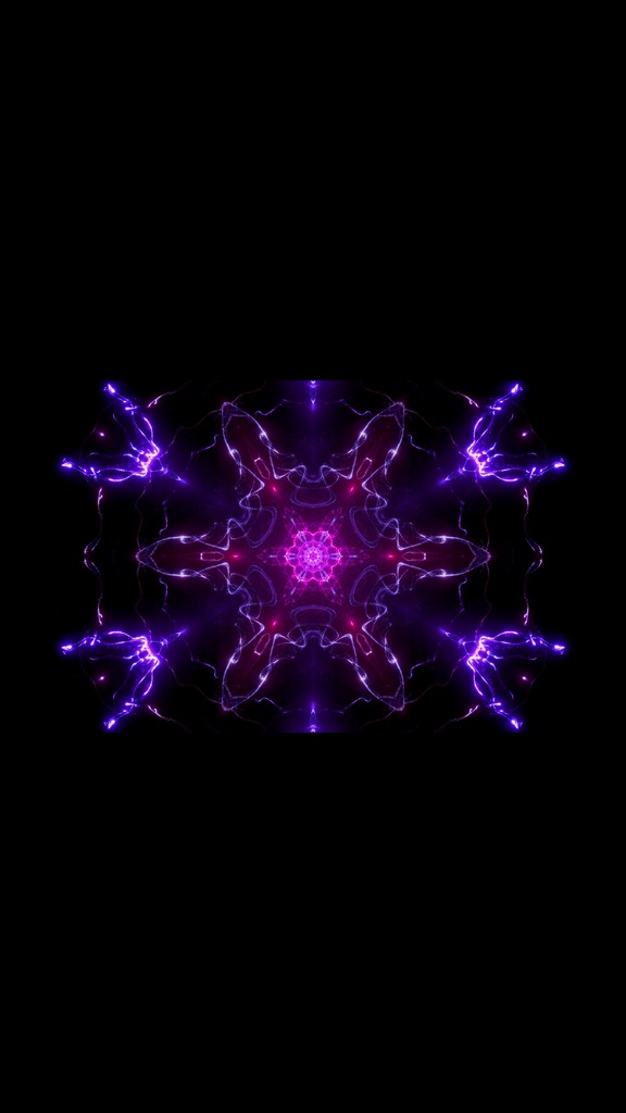 Cosmic Energy Core Kaleidoscope Collection | 4-Color HD Seamless VJ Loops