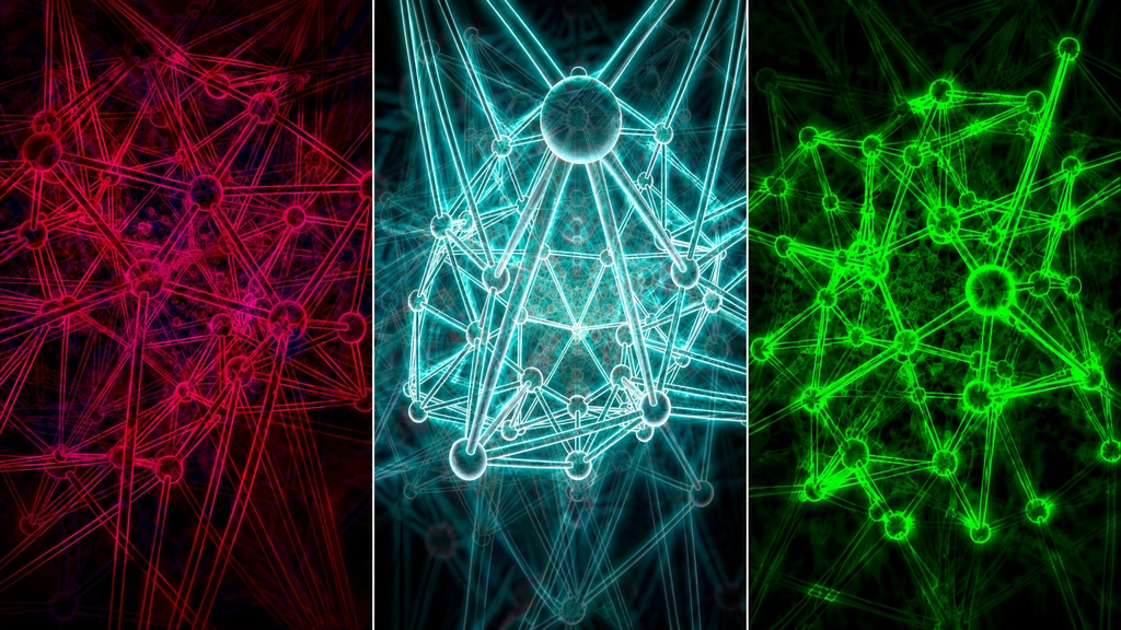 Quantum Flow Network Collection | 3-Pack Seamless HD VJ Loops