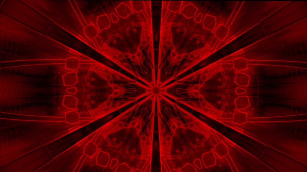 Hypnotic Kaleidoscope Tunnel Collection | Green, Red, Mono & Prototype | 4 HD Seamless VJ Loops