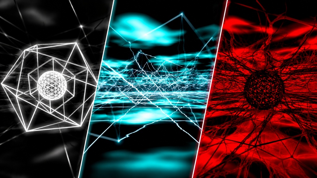 Neural Wireframe Core Montage | 3 VJ Visuals HD