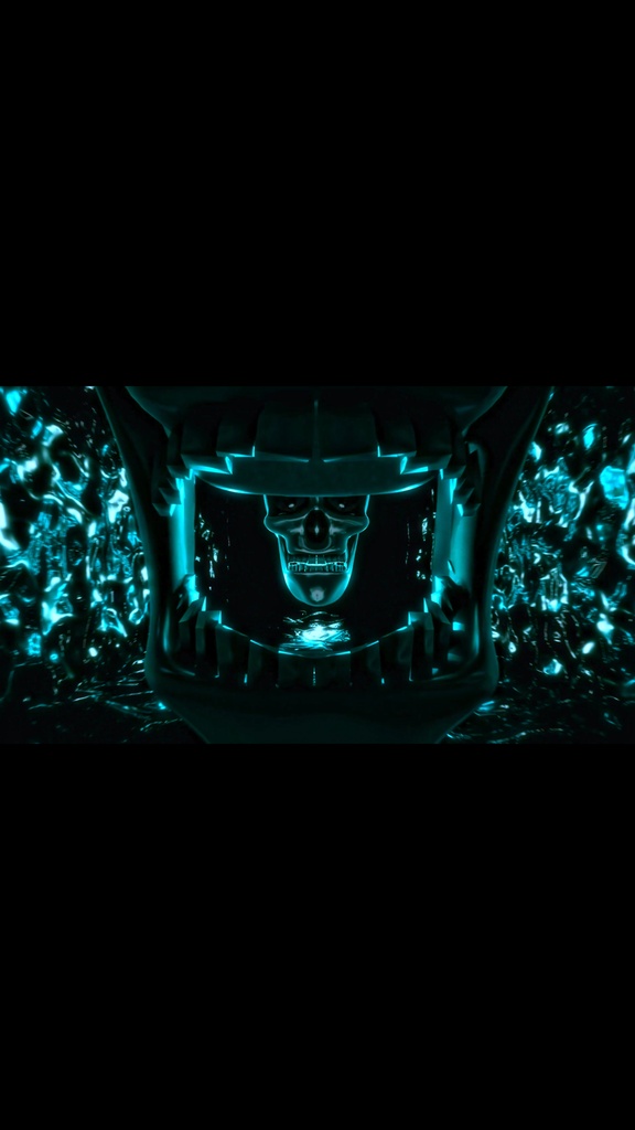 Skull Portal Reflection Tunnel | 5 Seamless VJ Loops HD