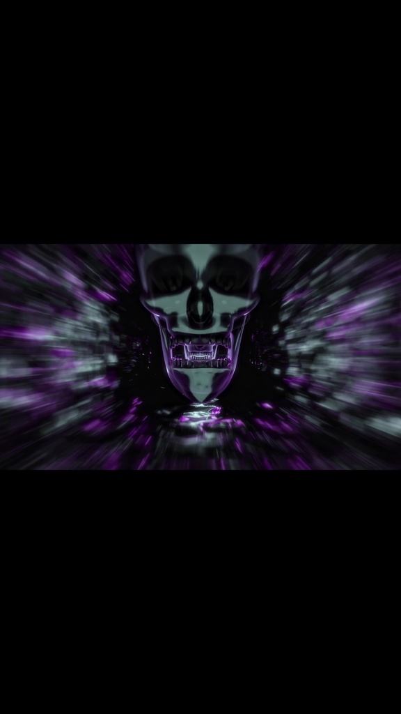 Skull Portal Reflection Tunnel | 5 Seamless VJ Loops HD