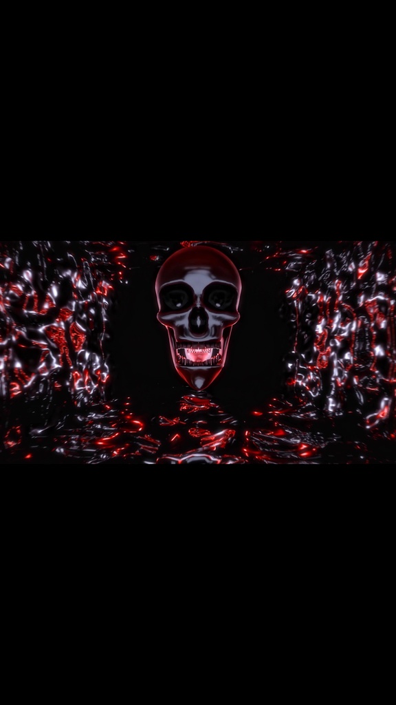 Skull Portal Reflection Tunnel | 5 Seamless VJ Loops HD