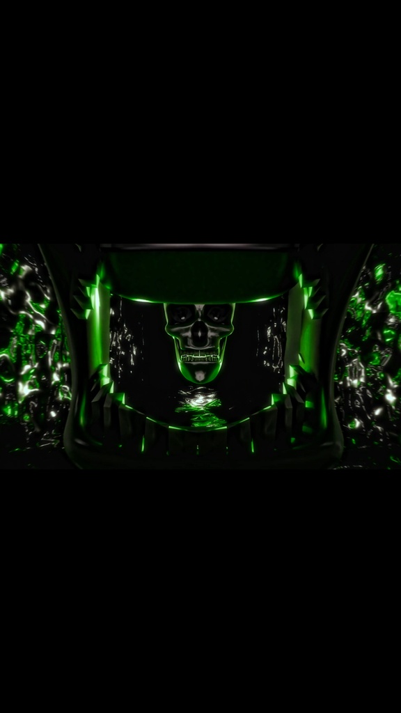 Skull Portal Reflection Tunnel | 5 Seamless VJ Loops HD