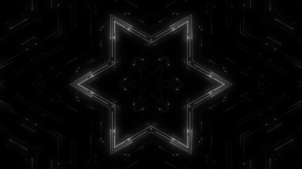 Cyber Star Kaleidoscope | 6 Seamless VJ Loops HD