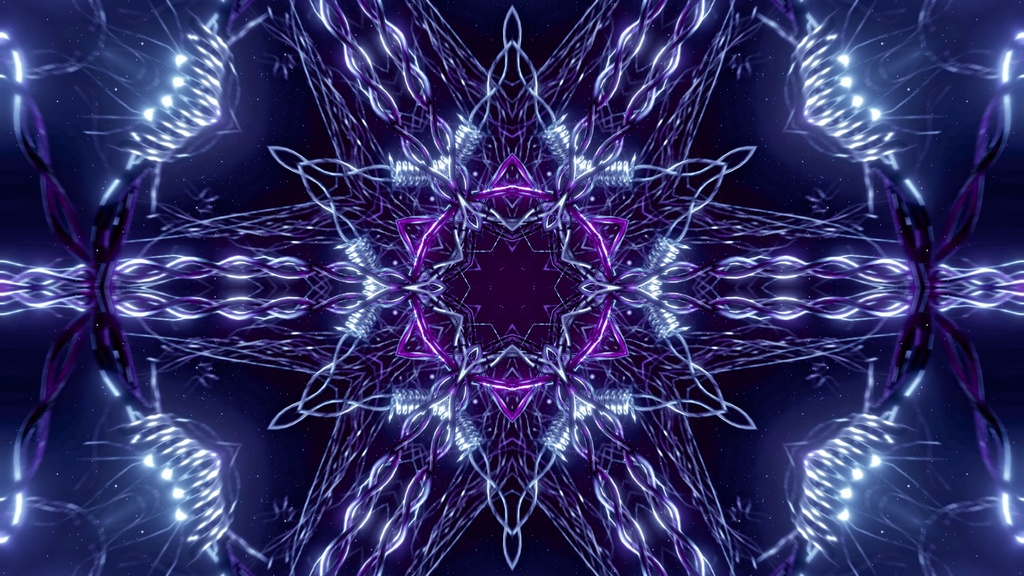 Organic Neural Web Kaleidoscope Collection | 9 Seamless HD VJ Loops