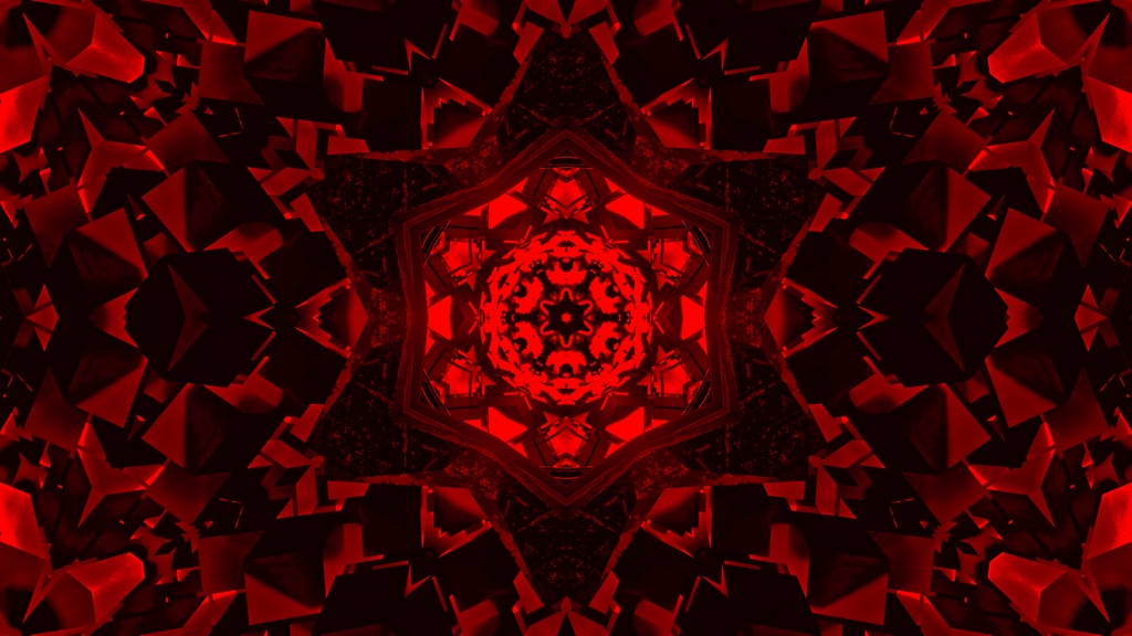 Shockwave Core Field Kaleidoscope Collection | 8 Color HD Seamless VJ Loops