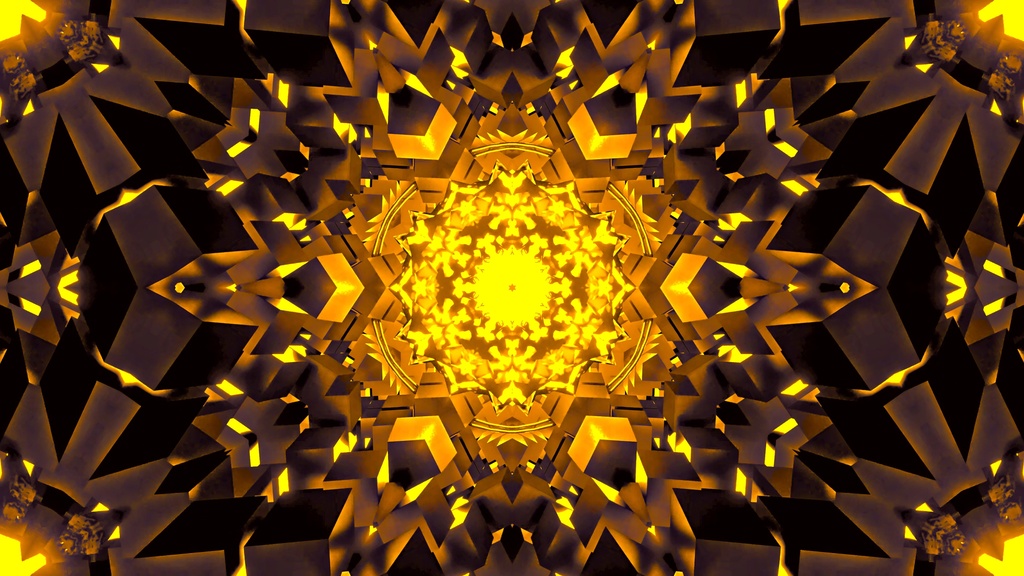 Shockwave Core Field Kaleidoscope Collection | 8 Color HD Seamless VJ Loops