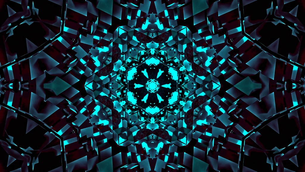 Shockwave Core Field Kaleidoscope Collection | 8 Color HD Seamless VJ Loops