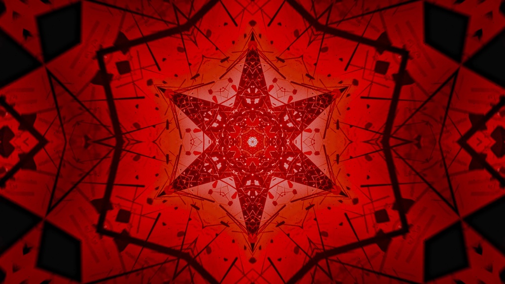 Void Debris Tunnel Kaleidoscope | 6 Color HD Seamless VJ Loops