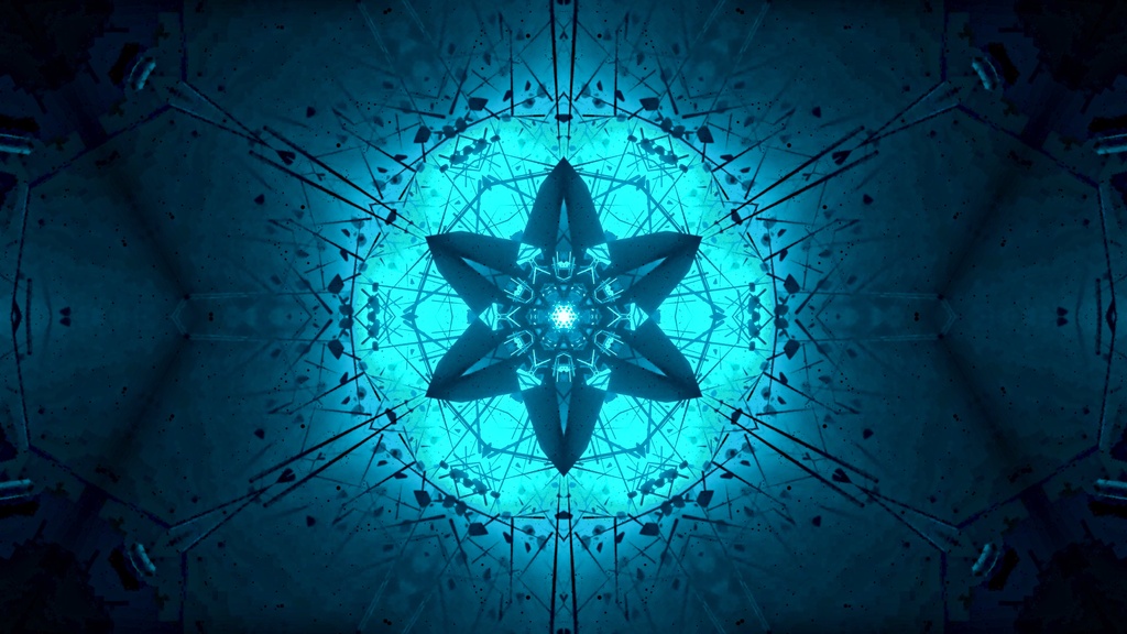 Void Debris Tunnel Kaleidoscope | 6 Color HD Seamless VJ Loops