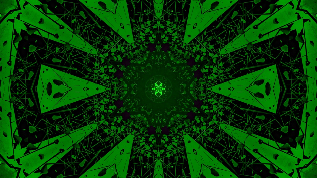 Void Debris Tunnel Kaleidoscope | 6 Color HD Seamless VJ Loops