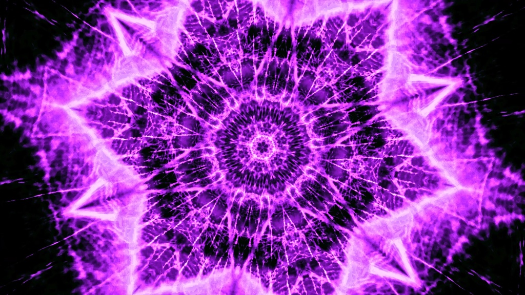 Electric Plasma Geometry Kaleidoscope | 8 Color HD Seamless VJ Loops