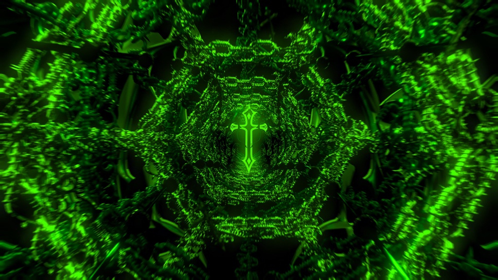 Infernal Chain Cathedral Tunnel | 8 Color HD Seamless VJ Loops